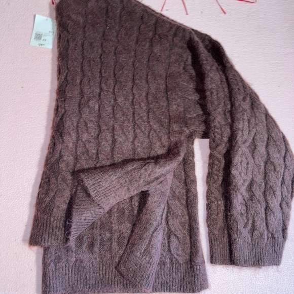 Forever 21 NWT Sweater Plum Burgundy Oversized Cable Knit Sweater | Plus Size 2X - Picture 6 of 16